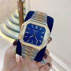 Stainless Steel Patek Philippe Cubitus 'Olive Green' Dial Watch