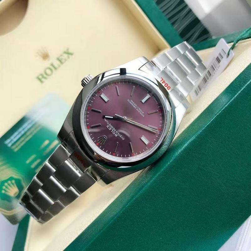 Oyster Perpetual 39 With Red Grape Dial Watch