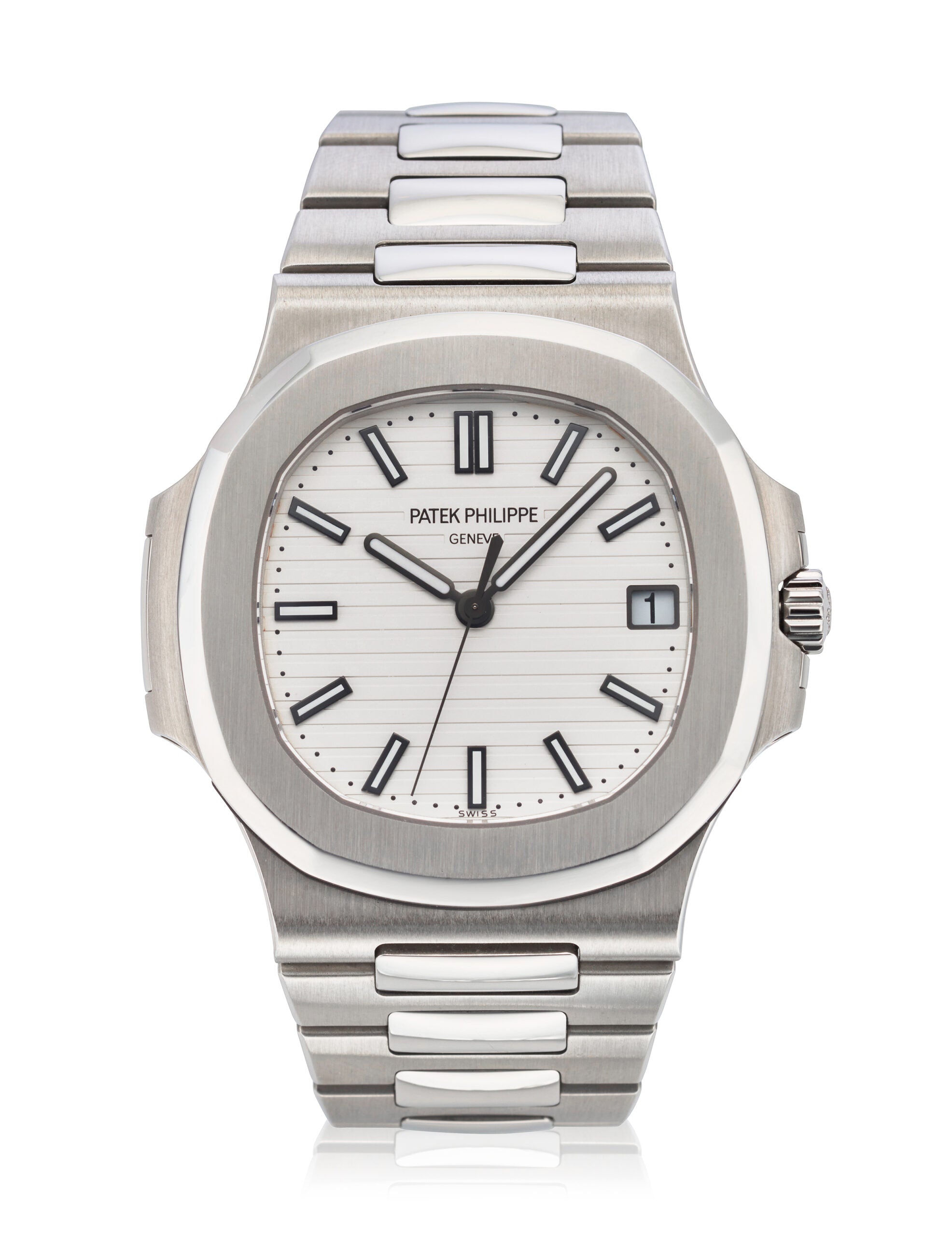White Dial Stainless Steel Luxury Watch