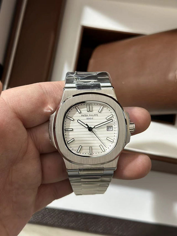 White Dial Stainless Steel Luxury Watch