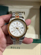 Yellow Gold and Steel Watch
