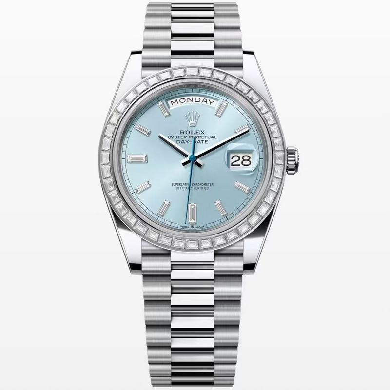 Day-Date Ice Blue Dial, Platinum, 40.0 mm Watch