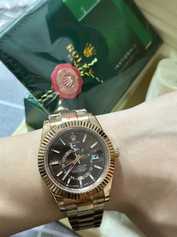 18 ct Everose Gold with Chocolate Dial Watch