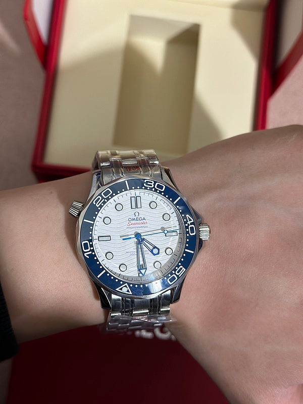 42mm Stainless Steel With Blue Ceramic Bezel & Dial Watch
