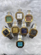 Capitos Dial Men's Black Brown Metal Watch