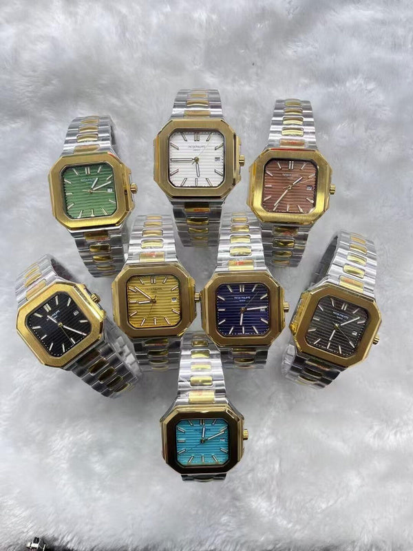 Capitos Dial Men's Black Brown Metal Watch