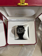 Black Steel Case With Black Rubber Strap Watch