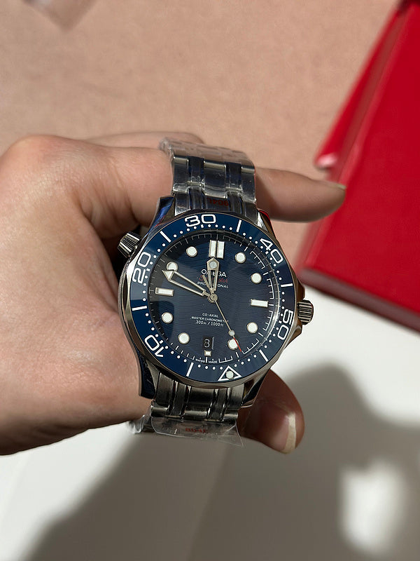 Diver 300M Chronometer Stainless Steel With Blue Ceramic Dial & Bezel Watch