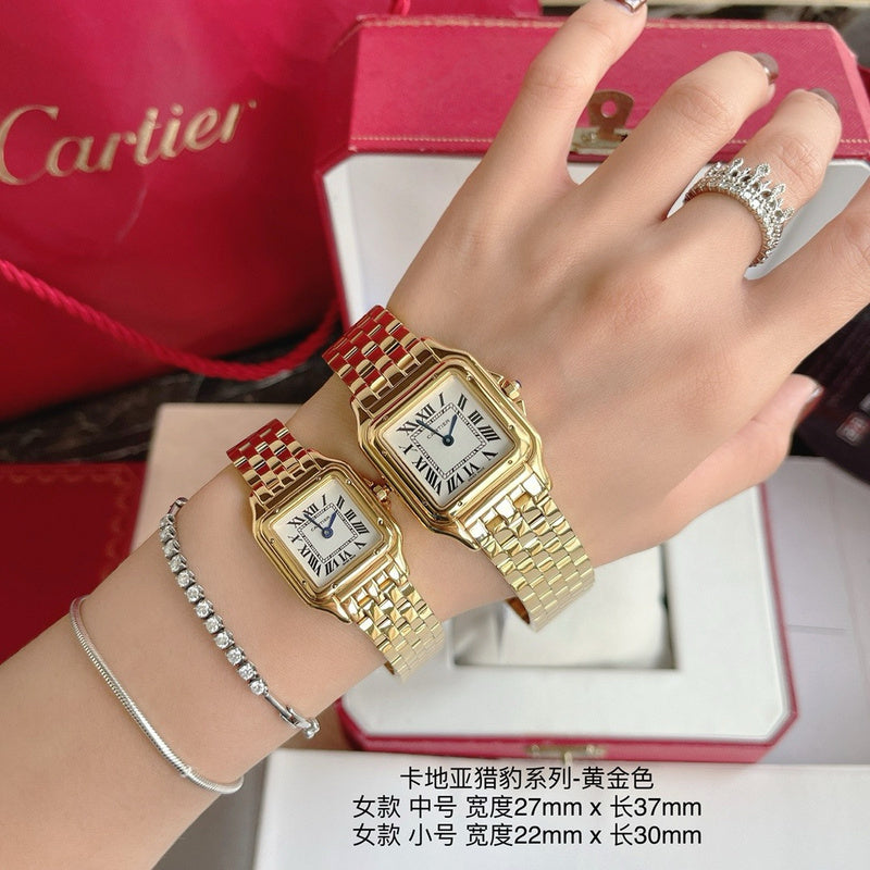 Mini Triple Loop Gold Quartz watch