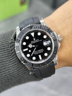Yacht-Master 42 in 18 ct White Gold with a Black Dial Watch