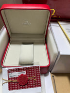 Red Leather Watch Storage Box