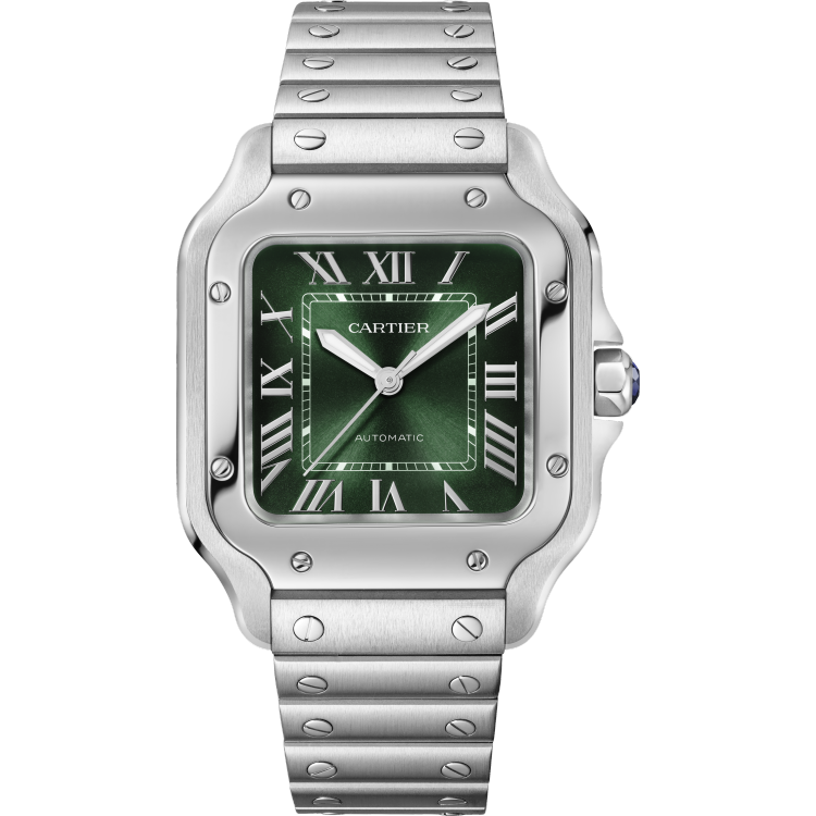 Large Automatic Green Dial Watch