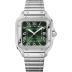 Large Automatic Green Dial Watch