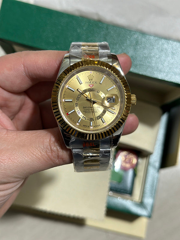Sky-Dweller 42mm Champagne Dial Watch