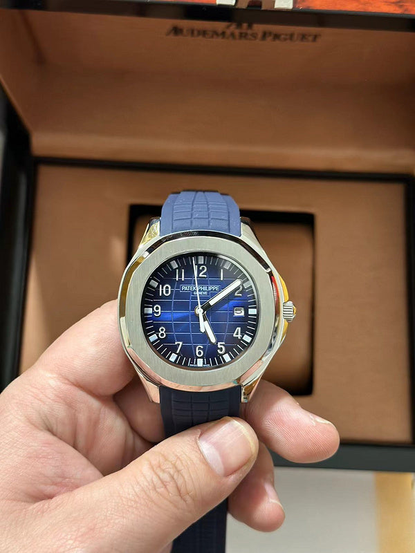 Stainless Steel Blue Dial Luxury Sports Watch