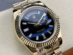 Yellow Gold With Black Onyx Dial Watch