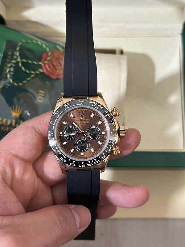 Cosmograph Daytona Everose Gold Chocolate Dial With Black Counters Watch