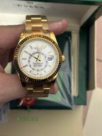 White Dial, 18ct Yellow Gold, 42.0 mm, Automatic Men's Watch