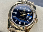 Yellow Gold With Black Onyx Dial Watch