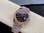 Day-Date 36 mm Everose Gold Brown Graduated Diamond Watch