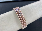 Day-Date 40mm Rose Gold Chocolate Baguette Dial Watch