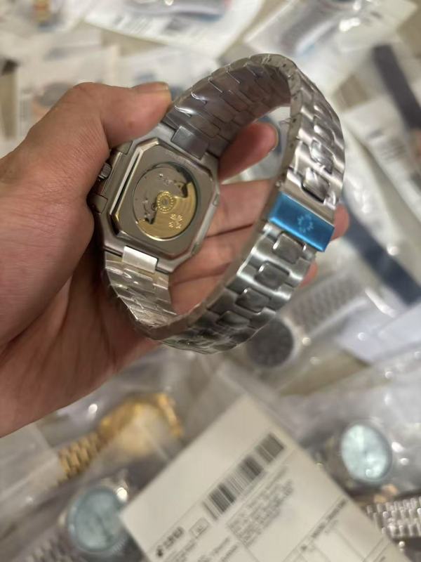 Luxury Steel 45mm Green Dial Date Watch