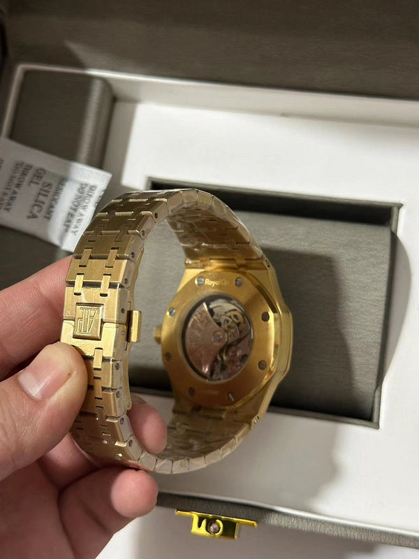 Double Balance Wheel Openworked Yellow Gold 41mm Watch