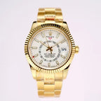 White Dial, 18ct Yellow Gold, 42.0 mm, Automatic Men's Watch