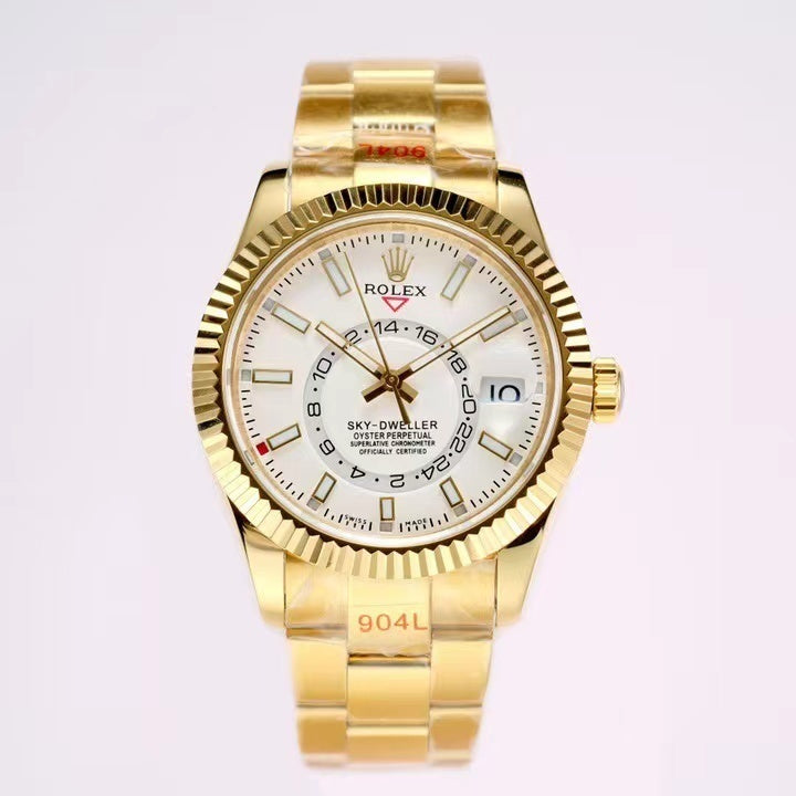 White Dial, 18ct Yellow Gold, 42.0 mm, Automatic Men's Watch