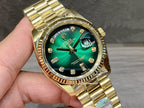 Day-Date Green Ombré Diamond Dial Yellow Gold 36mm