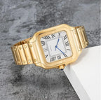 Men’s Yellow Gold Luxury Square Watch