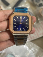 Sunburst Blue Dial Luxury Sports Watch