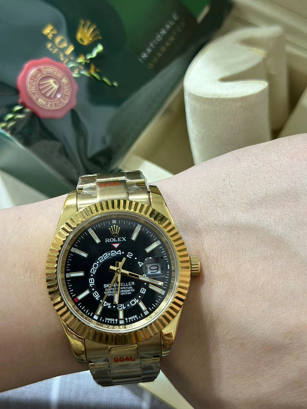 42 mm Yellow Gold Oyster Bracelet Watch