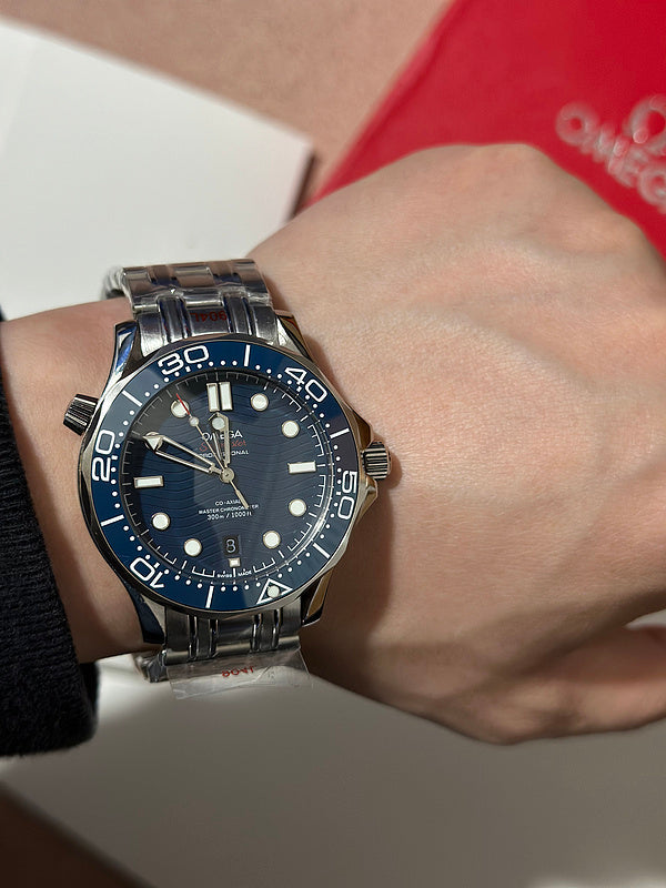 Diver 300M Chronometer Stainless Steel With Blue Ceramic Dial & Bezel Watch