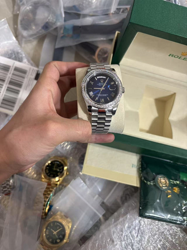 White Gold with Blue Ombré Dial Watch