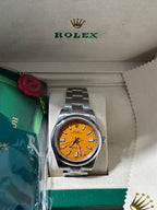 Oyster Perpetual With Vibrant Yellow Dial Watch