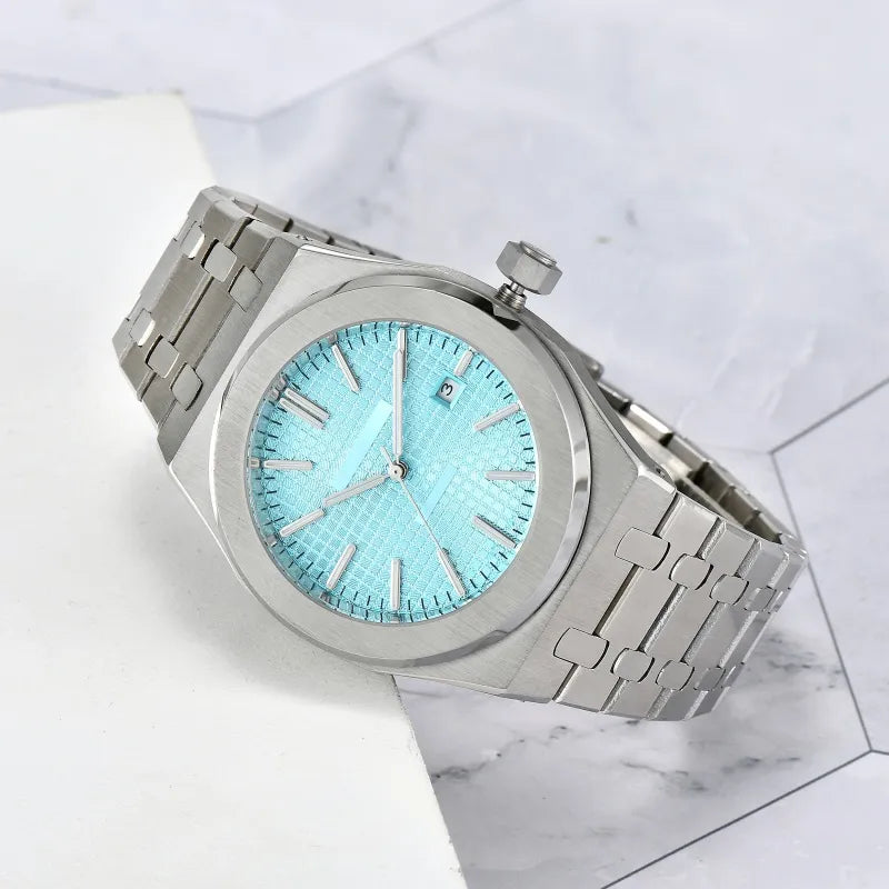 Men's Automatic Mechanical Tiffany Blue Dial Watch