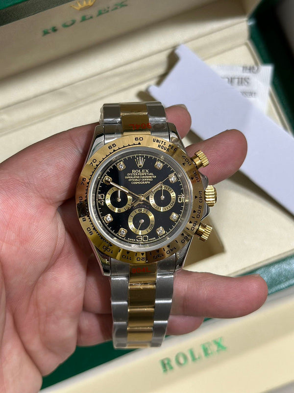 Cosmograph Daytona Two-Tone Stainless Steel & Yellow Gold Case With Oyster Bracelet Watch