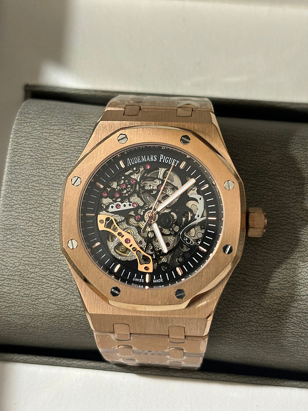 Double Balance Wheel Openworked Watch