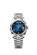 White Gold with Blue Ombré Dial Watch