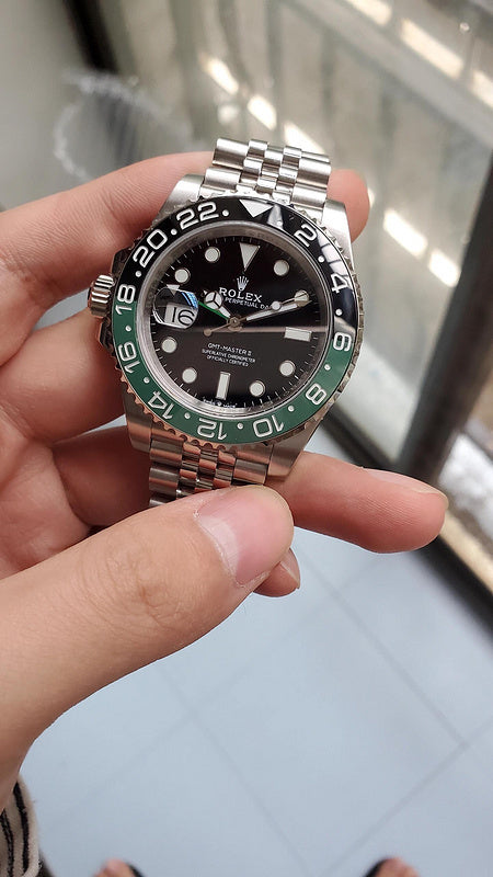 GMT-Master II 40MM Sprite with Black dial & Green, Black bezel