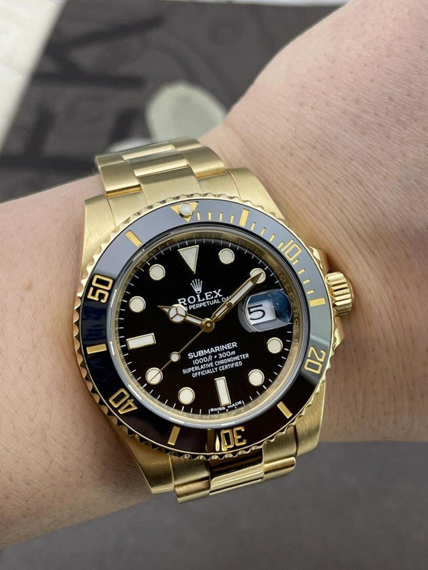 Submariner Date Oyster, 41 mm, Yellow Gold With Black Dial Watch