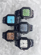 Capitos Dial Men's Black Brown Metal Watch