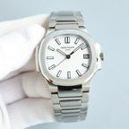 White Dial Stainless Steel Luxury Watch