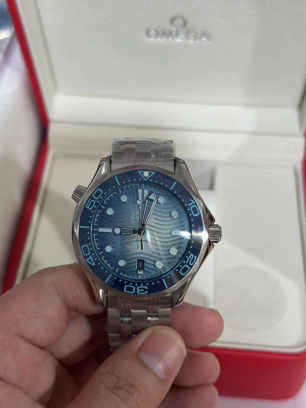 Diver 300m With Blue Dial & Bracelet Strap Watch