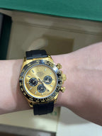 Cosmograph 40 mm Champagne Dial With Black Subdials & Oysterflex Bracelet Watch