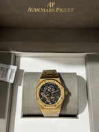 Double Balance Wheel Openworked Yellow Gold 41mm Watch