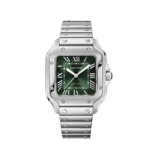 Large Automatic Green Dial Watch