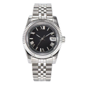 39mm Sapphire Glass NH35 Black Dial Roman Numerals Men’s Automatic Watch