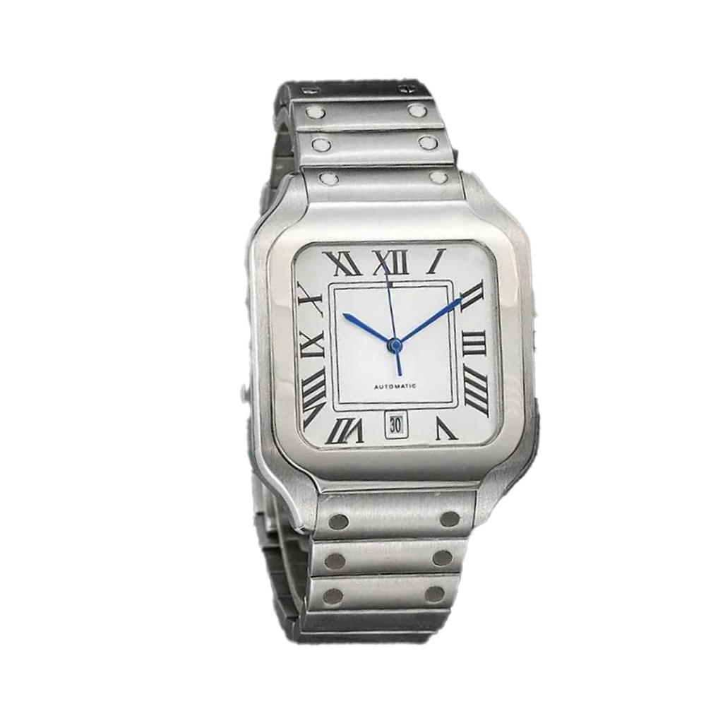 Square Luxury Stainless Steel Automatic Watch – NH35 Movement